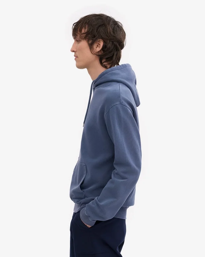 Sudadera con capucha Classic Organic de algodón orgánico - Azul Neptuno