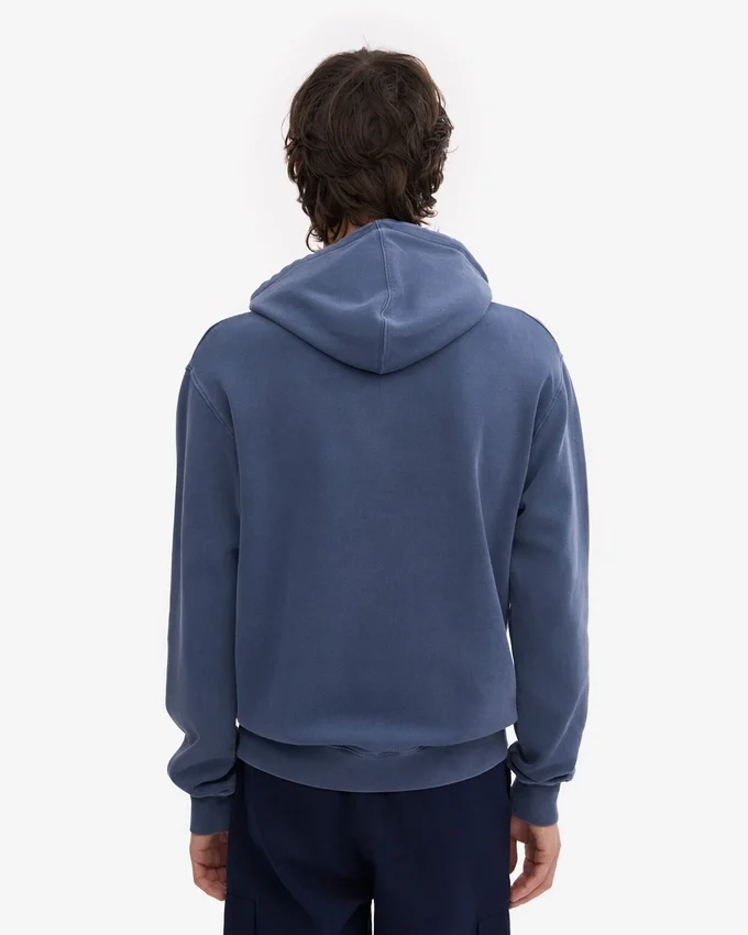 Sudadera con capucha Classic Organic de algodón orgánico - Azul Neptuno