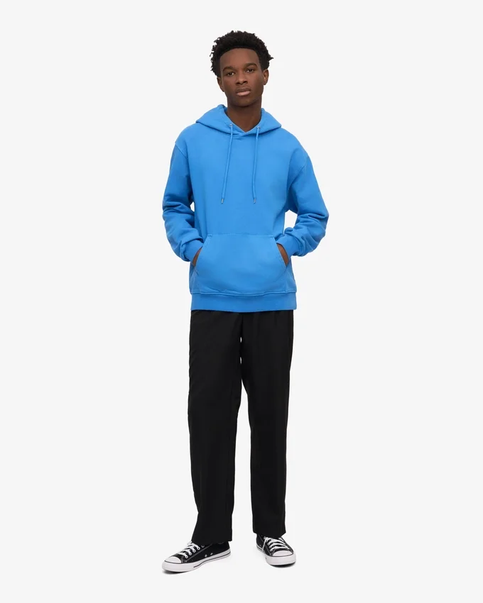 Sudadera con capucha Classic Organic de algodón orgánico - Azul Pacífico