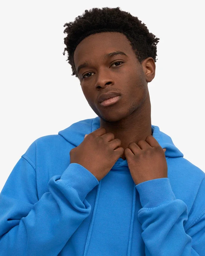Sudadera con capucha Classic Organic de algodón orgánico - Azul Pacífico