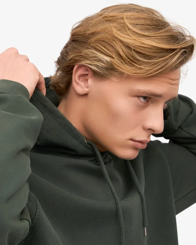 Sudadera con capucha Classic Organic de algodón orgánico - Bosque de medianoche
