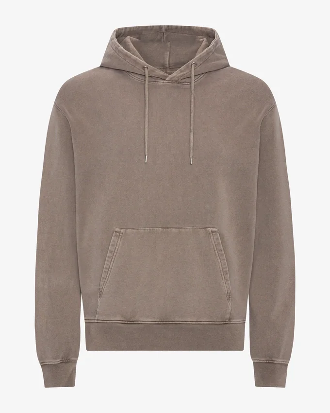 Sudadera con capucha Classic Organic de algodón orgánico - Caqui descolorido