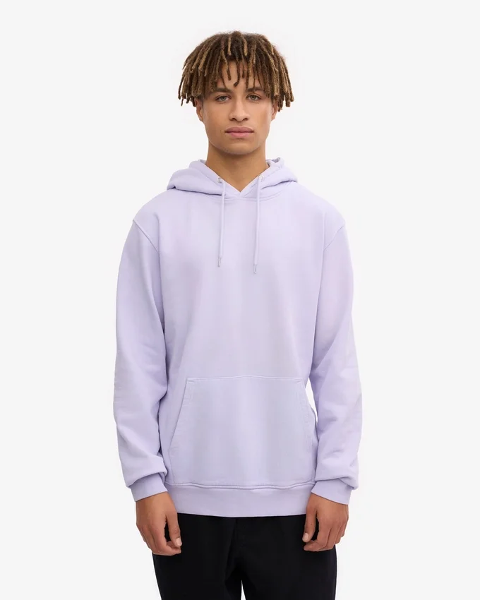 Sudadera con capucha Classic Organic de algodón orgánico - Lavanda suave