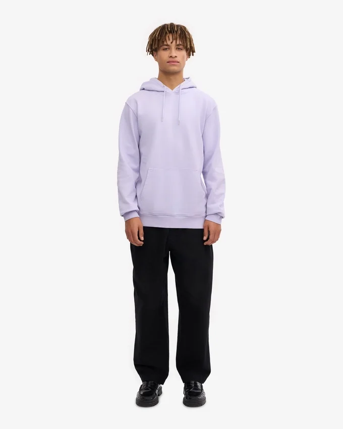 Sudadera con capucha Classic Organic de algodón orgánico - Lavanda suave