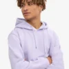 Sudadera con capucha Classic Organic de algodón orgánico - Lavanda suave