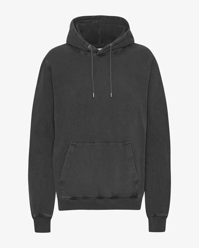 Sudadera con capucha Classic Organic de algodón orgánico - Negro descolorido