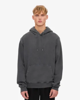 Sudadera con capucha Classic Organic de algodón orgánico – Negro descolorido