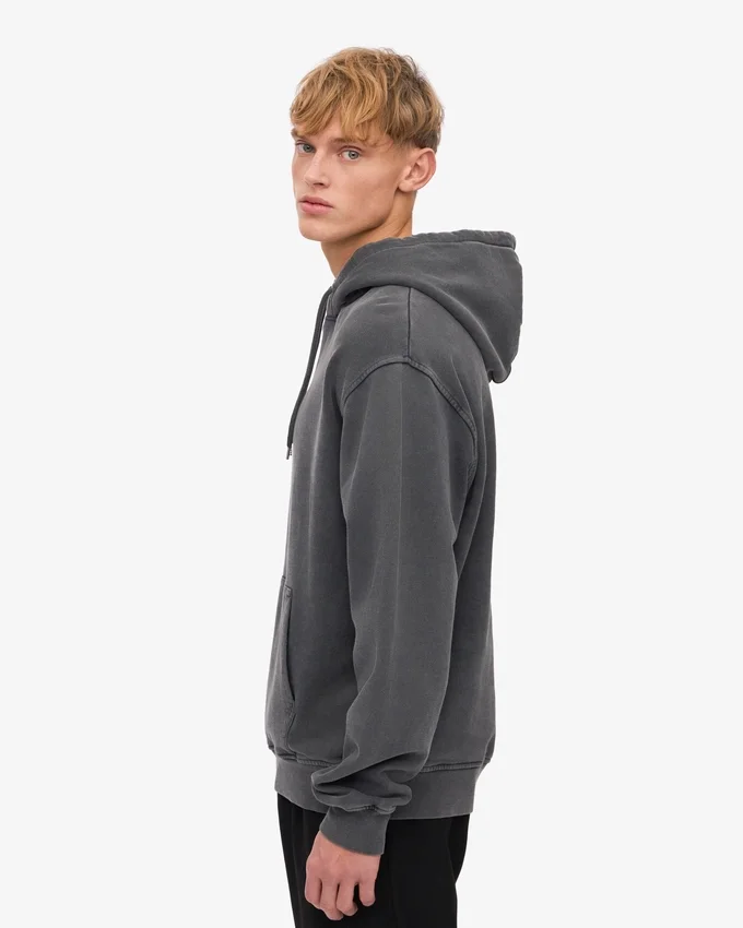 Sudadera con capucha Classic Organic de algodón orgánico - Negro descolorido