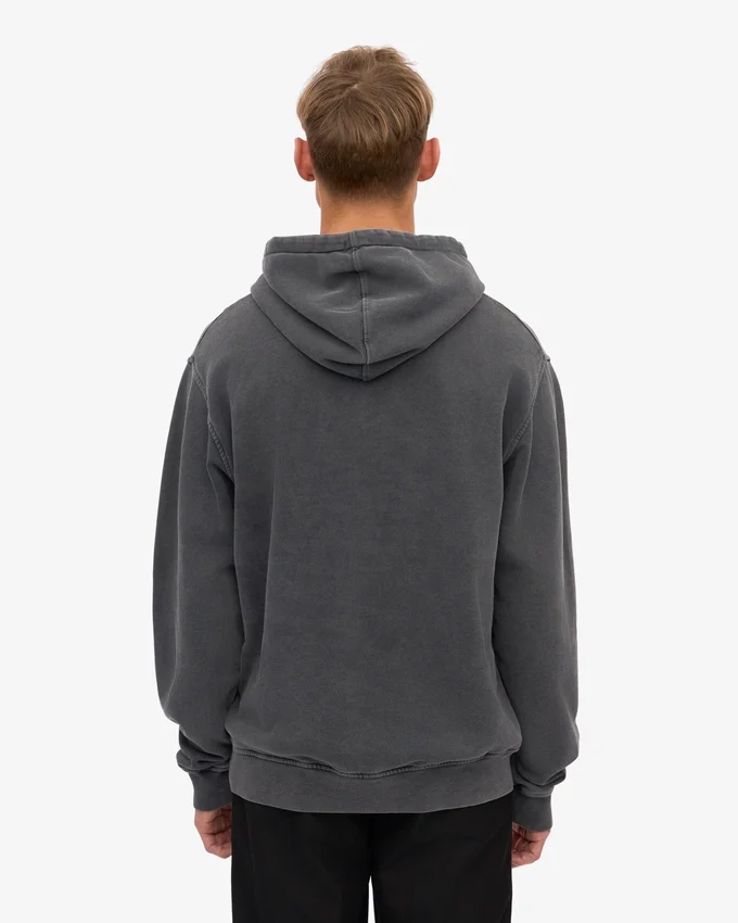 Sudadera con capucha Classic Organic de algodón orgánico - Negro descolorido
