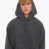 Sudadera con capucha Classic Organic de algodón orgánico - Negro descolorido
