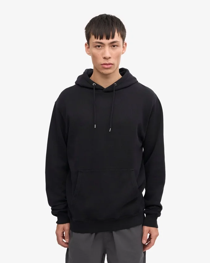 Sudadera con capucha Classic Organic de algodón orgánico - Negro intenso