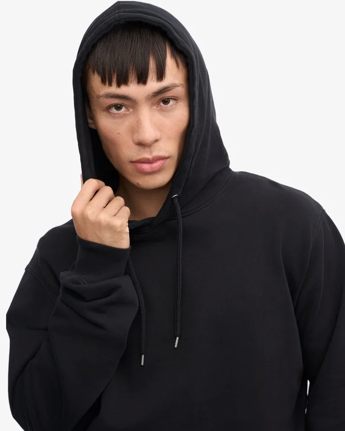 Sudadera con capucha Classic Organic de algodón orgánico - Negro intenso