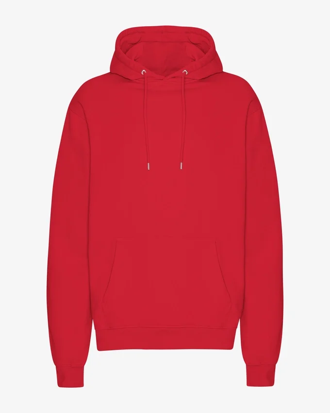 Sudadera con capucha Classic Organic de algodón orgánico - Rojo escarlata