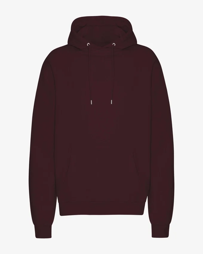 Sudadera con capucha Classic Organic de algodón orgánico - Rojo sangre