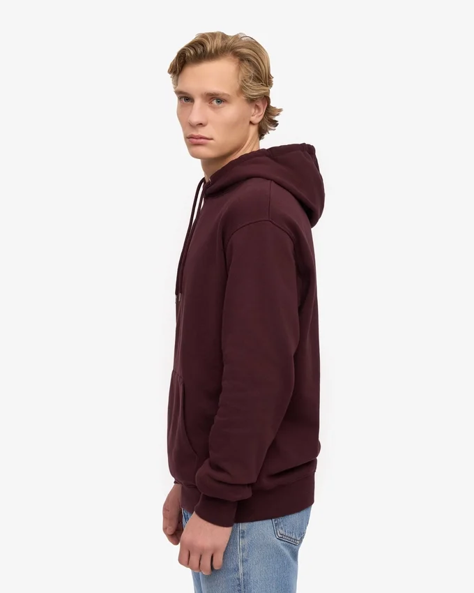 Sudadera con capucha Classic Organic de algodón orgánico - Rojo sangre