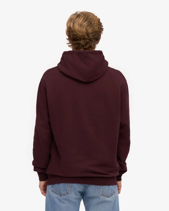 Sudadera con capucha Classic Organic de algodón orgánico - Rojo sangre