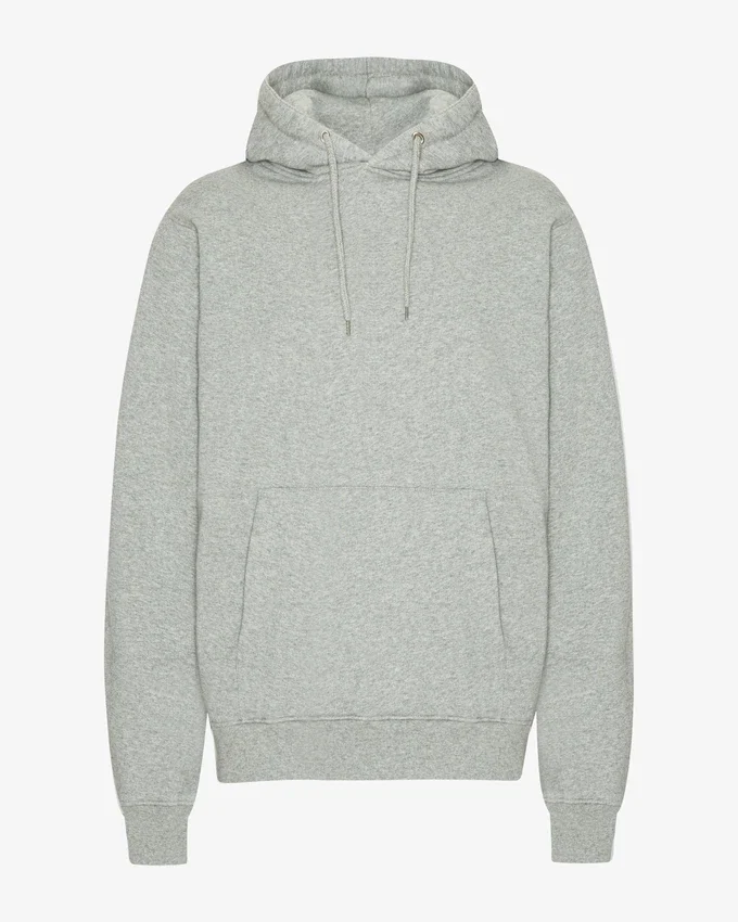 Sudadera con capucha Classic Organic - Gris jaspeado