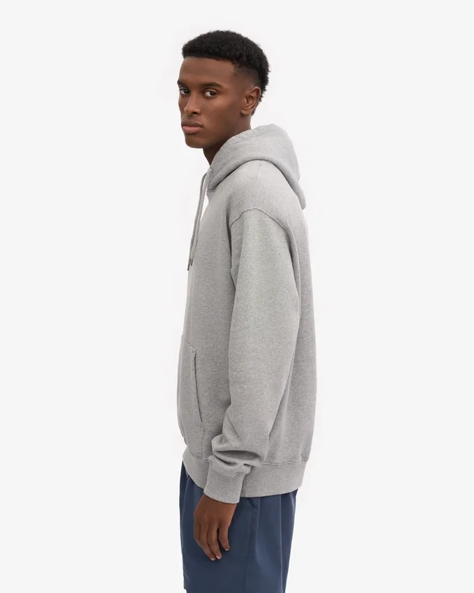 Sudadera con capucha Classic Organic - Gris jaspeado