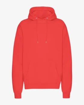 Sudadera con capucha Classic Organic - Mandarina roja