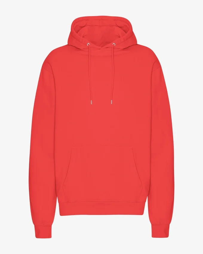 Sudadera con capucha Classic Organic - Mandarina roja