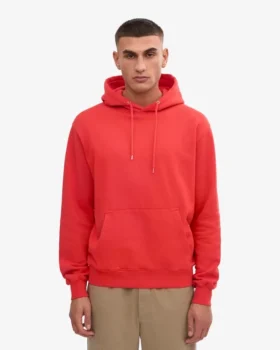 Sudadera con capucha Classic Organic – Mandarina roja