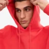 Sudadera con capucha Classic Organic - Mandarina roja
