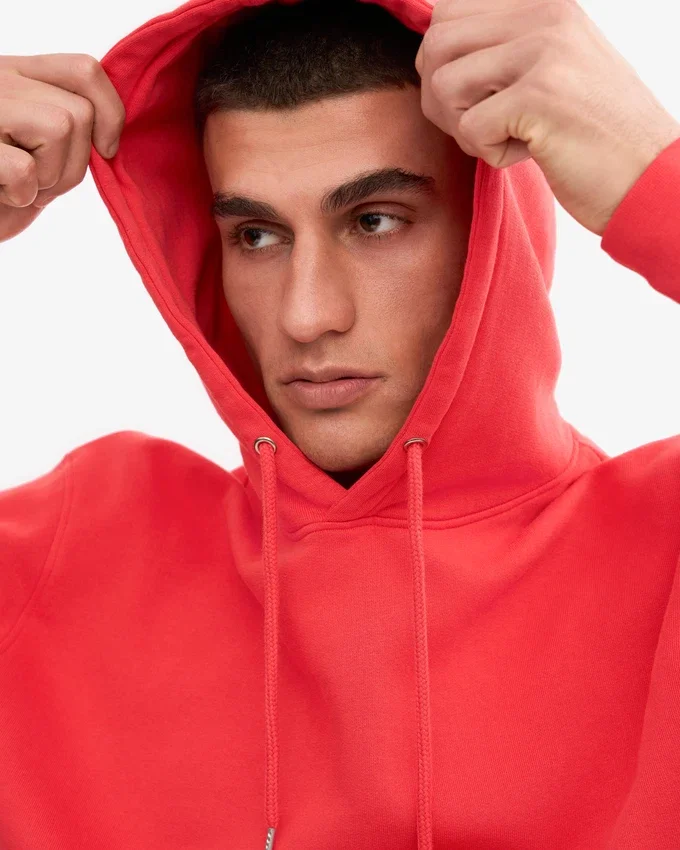 Sudadera con capucha Classic Organic - Mandarina roja