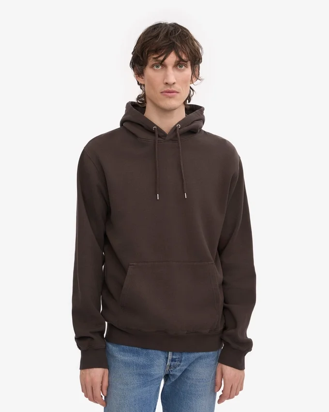 Sudadera con capucha Classic Organic - Marrón café