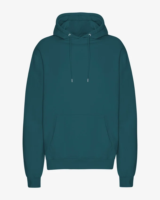 Sudadera con capucha Classic Organic - Verde océano