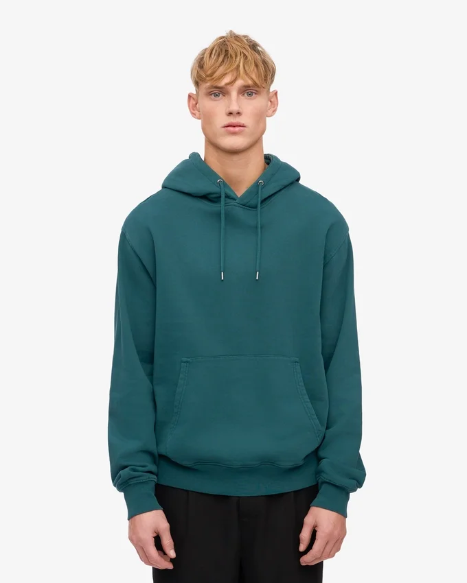 Sudadera con capucha Classic Organic - Verde océano