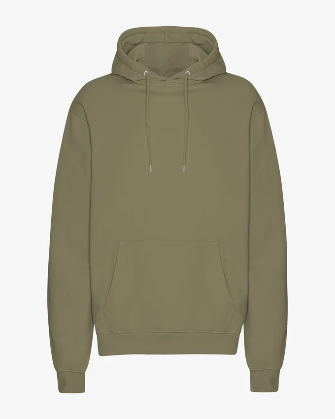 Sudadera con capucha Classic Organic - Verde oliva apagado