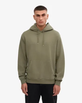 Sudadera con capucha Classic Organic – Verde oliva apagado