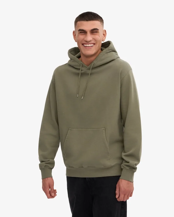 Sudadera con capucha Classic Organic - Verde oliva apagado