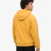 Sudadera con capucha extragrande de algodón orgánico - Amarillo quemado