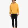 Sudadera con capucha extragrande de algodón orgánico - Amarillo quemado