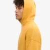 Sudadera con capucha extragrande de algodón orgánico - Amarillo quemado