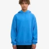 Sudadera con capucha extragrande de algodón orgánico - Azul Pacífico
