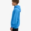 Sudadera con capucha extragrande de algodón orgánico - Azul Pacífico