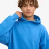 Sudadera con capucha extragrande de algodón orgánico - Azul Pacífico