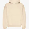 Sudadera con capucha extragrande de algodón orgánico - Blanco marfil