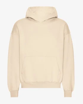 Sudadera con capucha extragrande de algodón orgánico - Blanco marfil