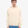 Sudadera con capucha extragrande de algodón orgánico - Blanco marfil