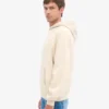 Sudadera con capucha extragrande de algodón orgánico - Blanco marfil