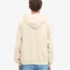 Sudadera con capucha extragrande de algodón orgánico - Blanco marfil