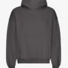 Sudadera con capucha extragrande de algodón orgánico - Gris lava