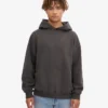 Sudadera con capucha extragrande de algodón orgánico - Gris lava