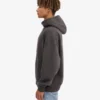 Sudadera con capucha extragrande de algodón orgánico - Gris lava