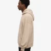 Sudadera con capucha extragrande de algodón orgánico - Gris ostra