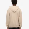 Sudadera con capucha extragrande de algodón orgánico - Gris ostra