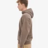 Sudadera con capucha extragrande de algodón orgánico - Marrón cedro